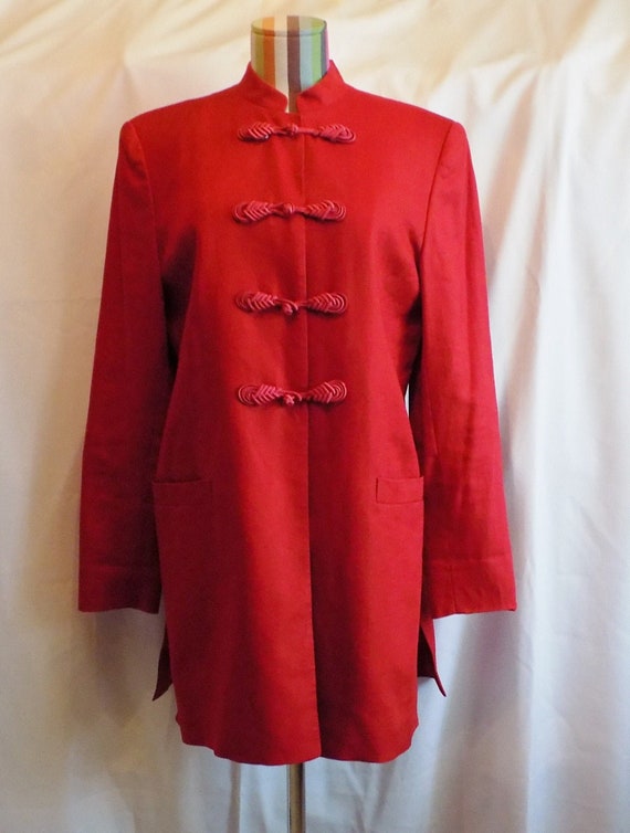 Valerie Stevens Jacket Red Woman Tailored Jacket w