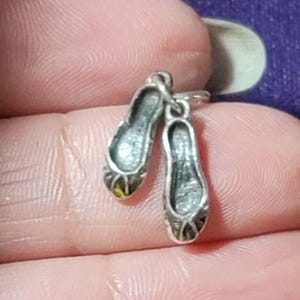 James Avery Charm Ballet Slippers RETIRED Avery Ballet Shoes Pendant Free Shipping