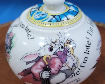 Alice In Wonderland Sugar Bowl By Paul Cardew Design Porcelain Mad Hatter's Tea Party Free Shipping