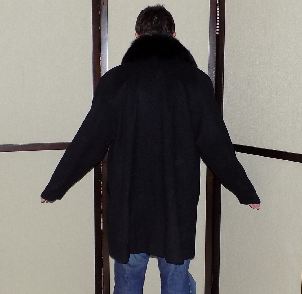 Women Coat Forecaster Of Boston Jacket Wool And Genuine Fox | Etsy