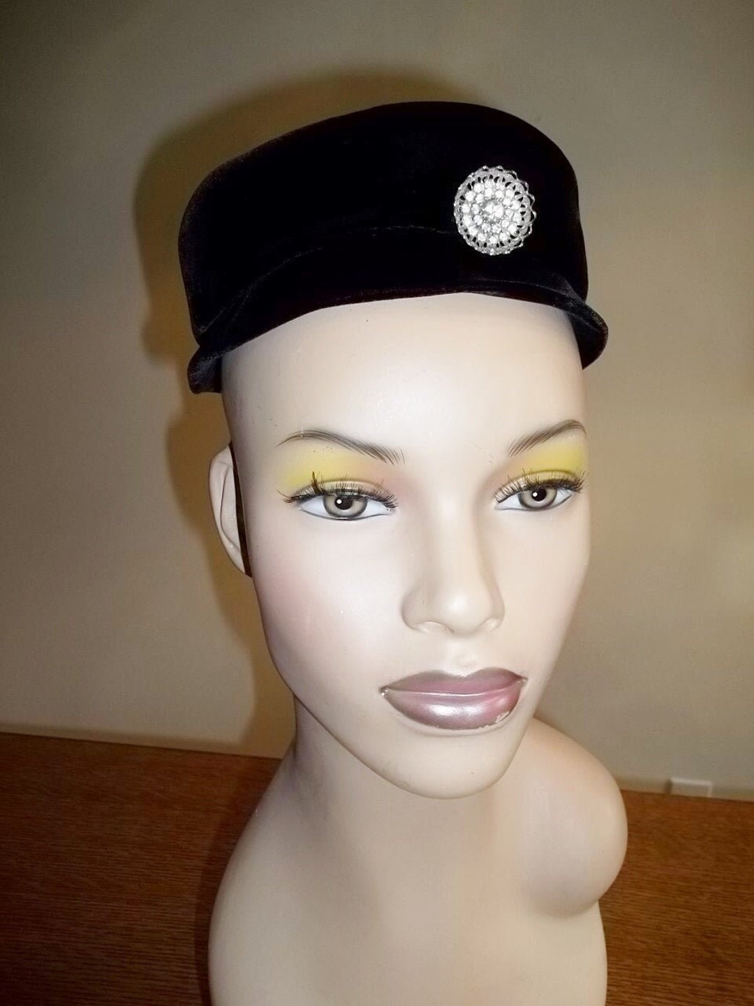 50s Velvet Fascinator Hat - Neiman Marcus Cocktail Hat With 