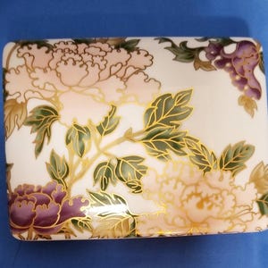 Fitz And Floyd Porcelain Box w/Deck Of Cards Porcelain Candy Box Wedding Gift Fancy Stash Box Animal Cremation Box Free Shipping
