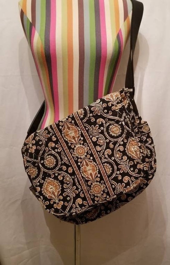 Vera Bradley Extra Large Crossbody Multi Organizing Vera Bradley Travel Purse Pattern cafe Latte Free Shipping Etsy