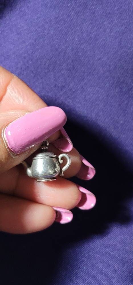 James Avery Teapot Charm RETIRED Avery Charm pendant Uncut Ring