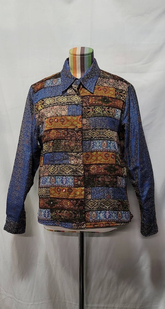 Coldwater Creek Jacket Multi Color Jacket BOHO Jac