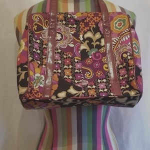 Vera Bradley Bolso Morado Marca Vera Bradley Original Cartera Morada Con Flores Envio Gratis Hablo Español