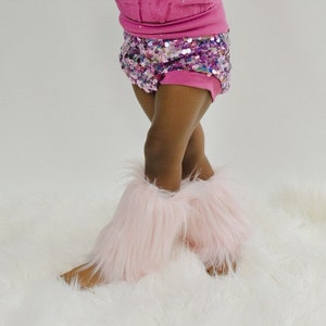 Wild Child Childrens Faux Fur Leg Warmers/Boot Covers/Boot Socks