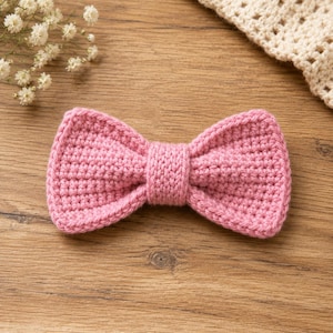 Crochet Hair Bow Pattern PDF, DIY Crochet Bow Pattern, Crochet Bow Applique Pattern PDF, Mini Crochet Bow Pattern, Easy Handmade Bow Crochet