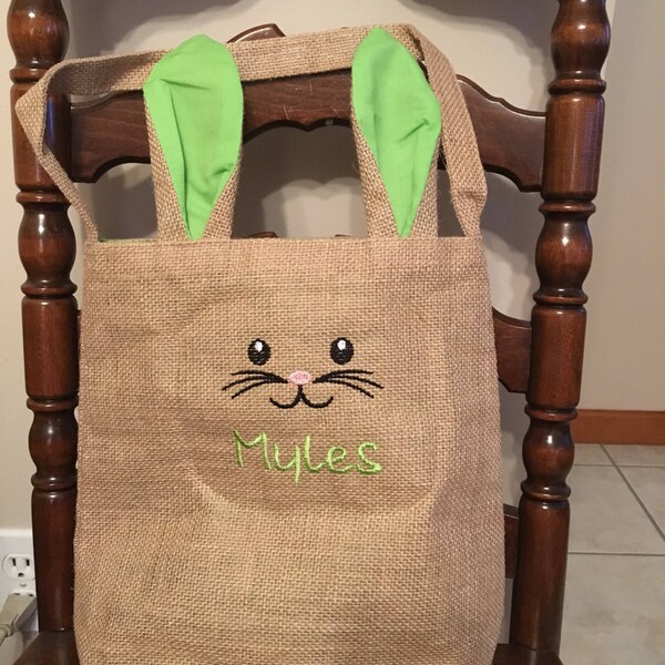 Easter Bunny Basket Etsy