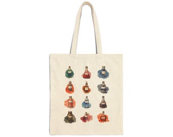 Histology Reagent Tote Bag | 24 Stain Watercolour Art | Choose Your Set | Histologist Gift | Lab Tote