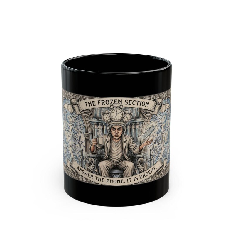 The Frozen Section Mug | Answer The Phone It Is Urgent | Gothic Histology Tarot Mug | Lab Tech Gift image 1