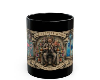 The Special Stain Mug | When H&E Is Not Enough | Gothic Histology Tarot Mug | Science Gift