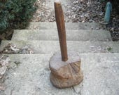 Primitive Antique Burl Maul Or Mallet