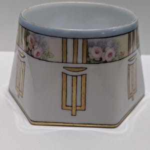 Vintage Rosenthal Art Deco Bowl With Hexagon Base - Rare Design And Shape!