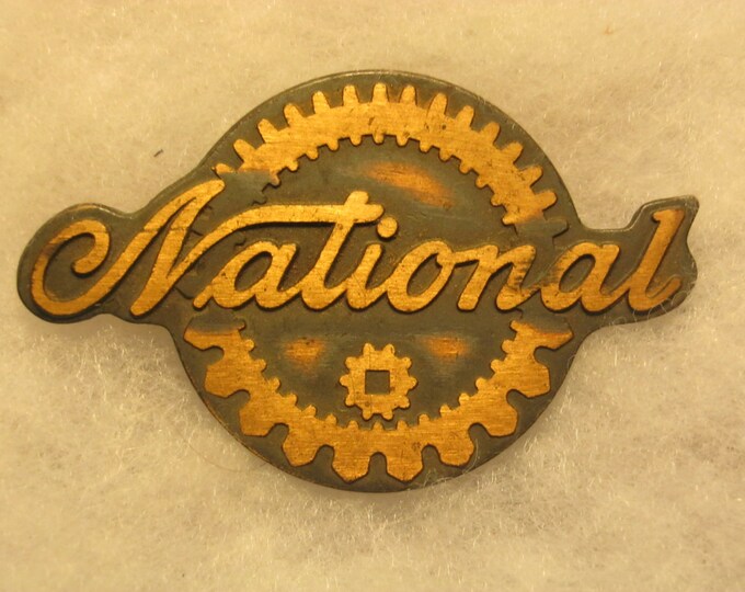 Vintage National Cash Register Brass Nameplate, NCR Collectible Etsy