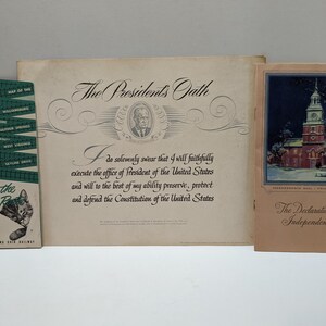 Vintage Chesapeake and Ohio Promotional Packet for Dwight D. Eisenhower Inauguration
