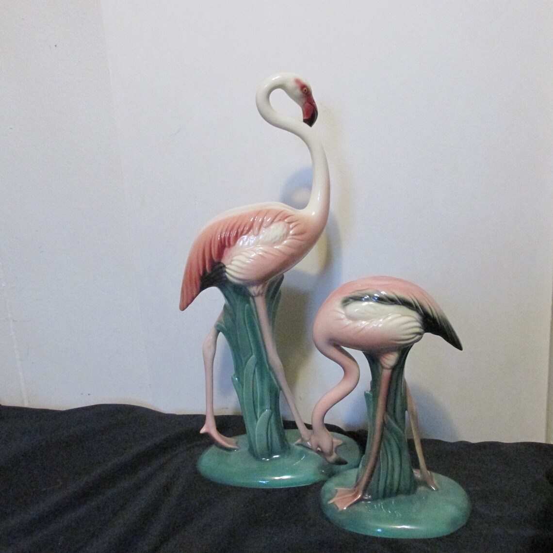 Vintage Mid Century Flamingo Figurines Flamingo Etsy