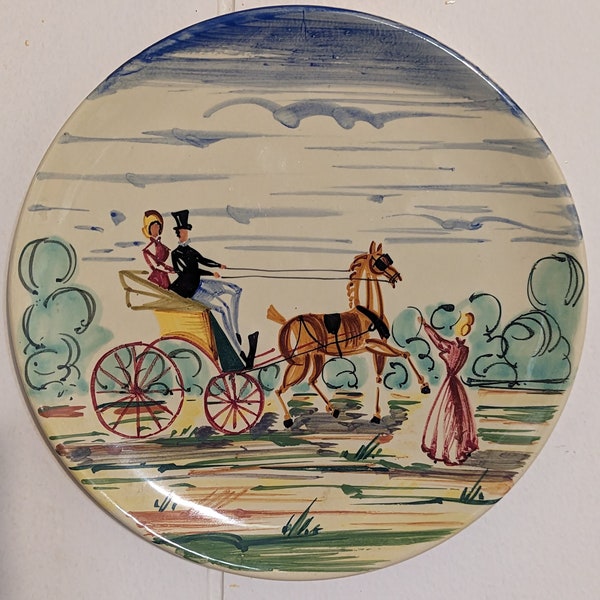 Hand Painted Majolica Italian Plate Wall Hanging