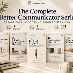 Paquete de habilidades de comunicación / 5 manuales prácticos + 5 audios complementarios / Conversaciones difíciles, límites y cómo decir no