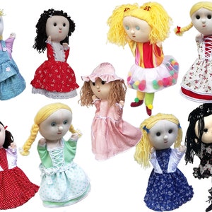 Marionnettes petite fille - marionnettes à main