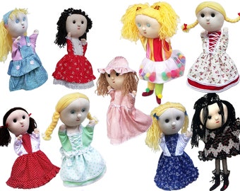 Marionnettes petite fille - marionnettes à main
