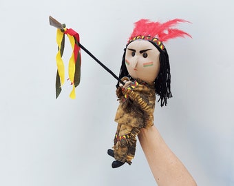 Alkeshi, the Native American chief - hand puppet