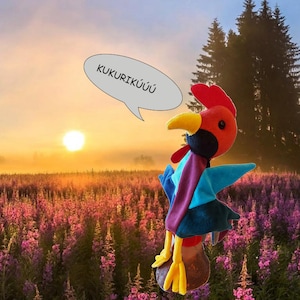 Béla, the rooster - hand puppet