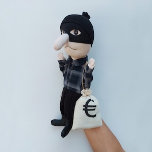 Robi, the robber - hand puppet