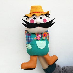 Joe, the gardener - hand puppet