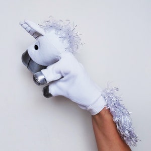 Paramin, the Unicorn - hand puppet