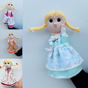 Helga, the girl in the dirndl - handpuppet