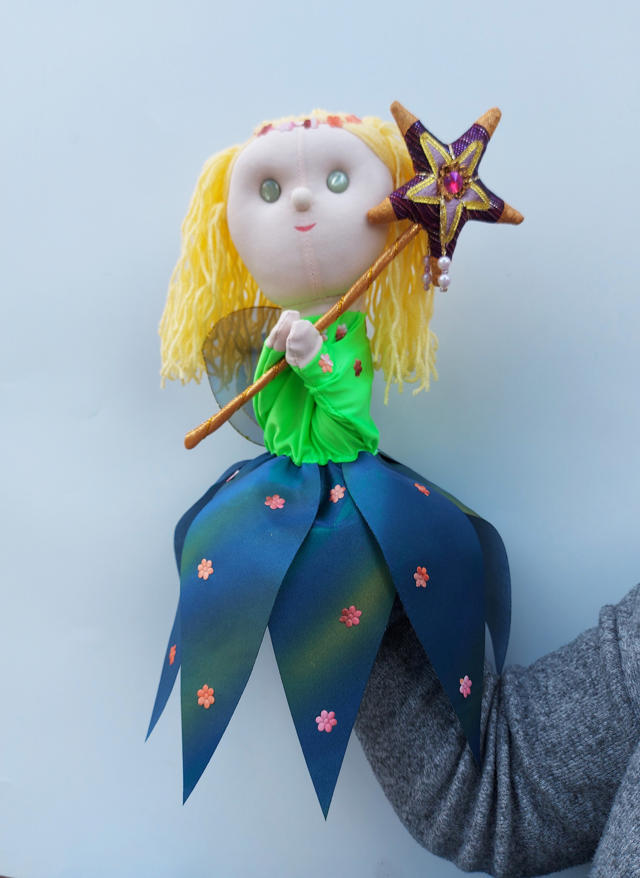 Original Spring Puppet Nicky, the Spring Fairy - Hand Puppet - Etsy