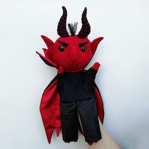 Lucifer, the devil - hand puppet