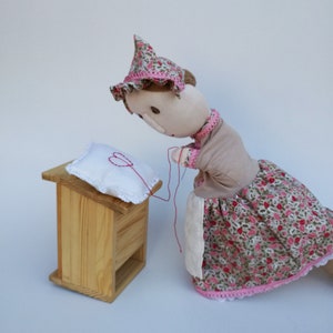 Jolene, the embroideress - hand puppet