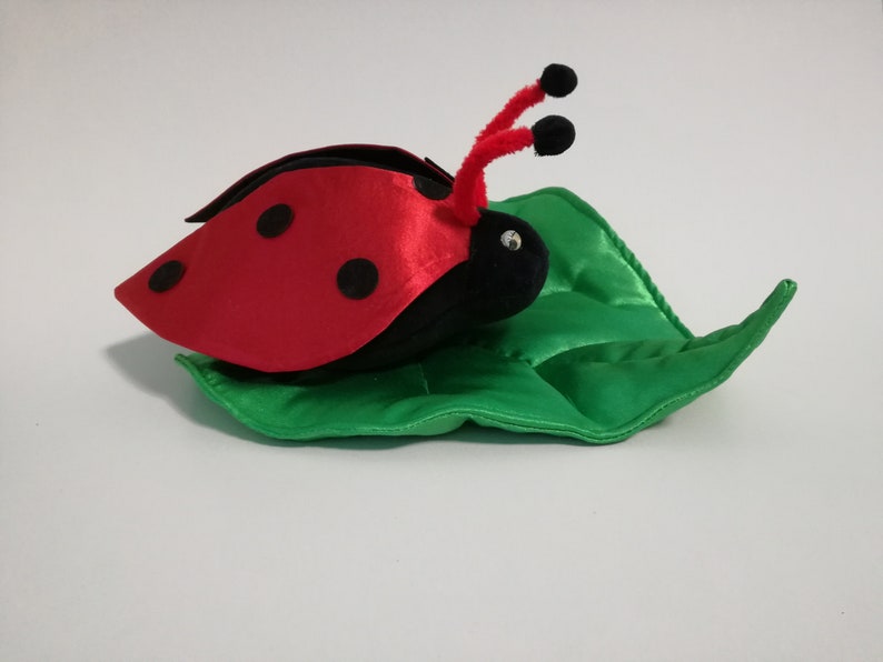 Katica ladybug plush handpuppet for children imagem 2