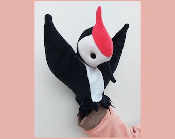 Charlie, the woodpecker - hand puppet