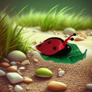 Katica - ladybug plush handpuppet for children