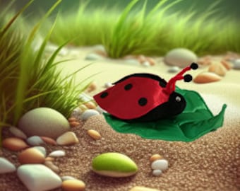 Katica - ladybug plush handpuppet for children