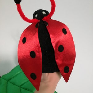 Katica ladybug plush handpuppet for children imagem 4