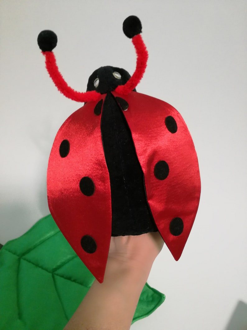 Katica ladybug plush handpuppet for children imagem 4