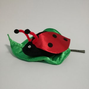 Katica ladybug plush handpuppet for children imagem 3