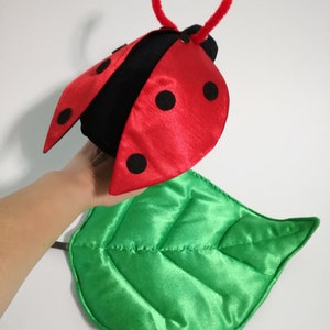 Katica ladybug plush handpuppet for children imagem 5