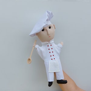 Otto the cook - hand puppet