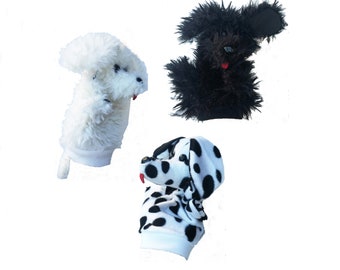 Three dogs - hand puppet