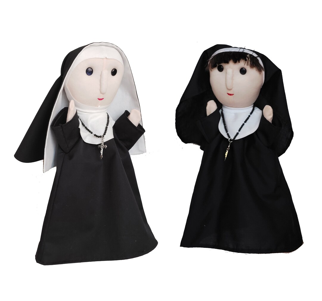 The Nuns Hand Puppet Etsy