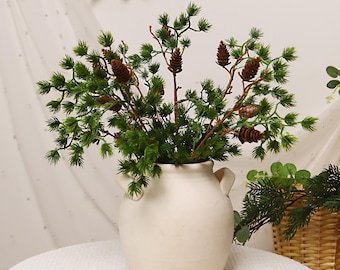 Artificial Pinecone Greenery,Rustic Vase Filler,Christmas Decor.