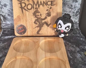 Heavy Metal Rock inspired Pun Slogan Drinks Serving Board/Chopping Board