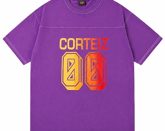 Royal Purple Cotton T-Shirt, Heavyweight Oversized Tee, Unisex Streetwear Fashion, Everyday Wear