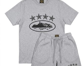 4-Star Short Set | Streetwear Co-Ord Set | Men's Casual Summer Outfit | Matching T-Shirt and Shorts