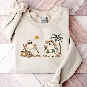 Halloween Pullover Damen, Süßer Geister Pullover, Halloween Sweatshirt, Spooky Season Sweater, Ghost Pullover, Halloween Geschenk
